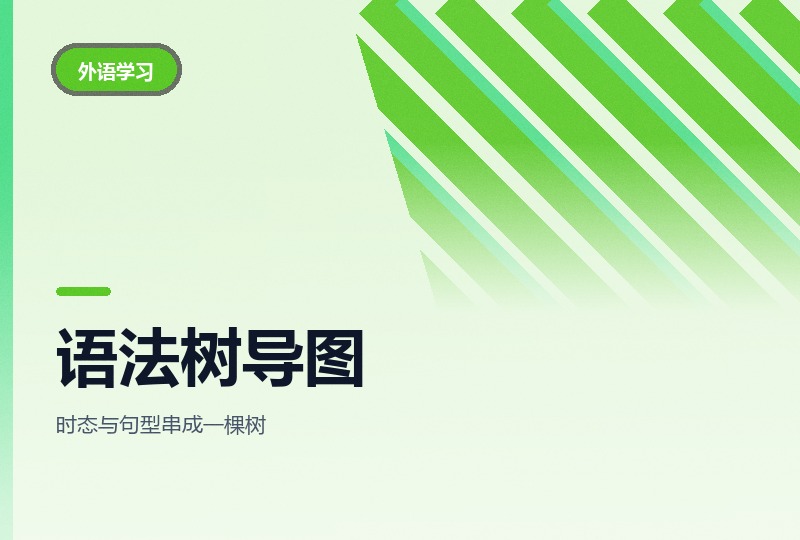 英语语法树彩绘思维导图：一图通全语法-晓之以ray资源网